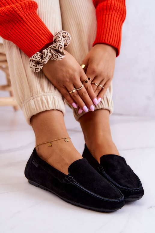 Women's Suede Loafers Big Star Black