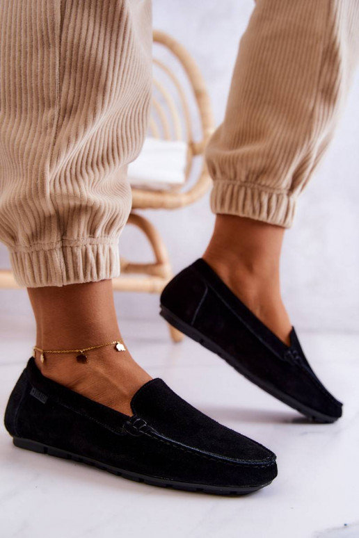 Women's Suede Loafers Big Star Black