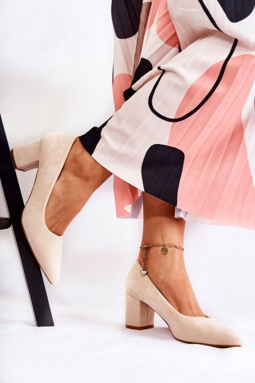 Classic Suede Pumps On A...