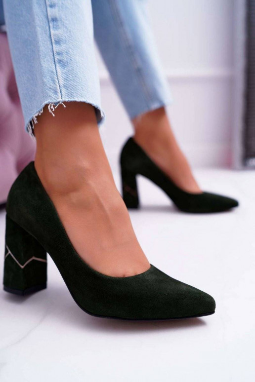 Women's Pumps Maciejka Suede Olive...