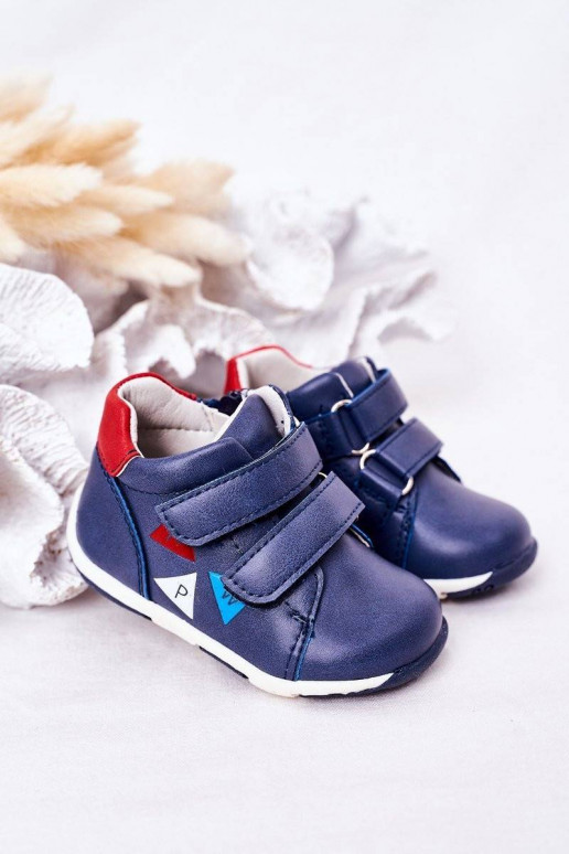 Children's Leather Shoes With Velcro...