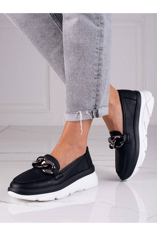 black Stylish women's shoes Vinceza