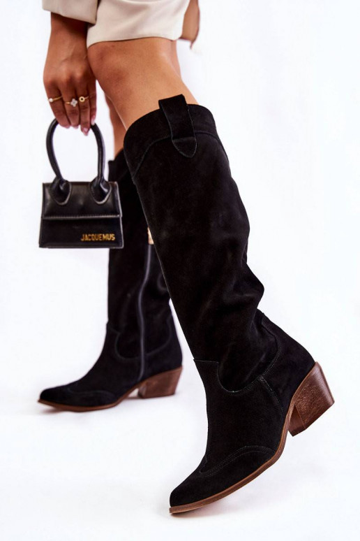 Women's High Heel Boots Lewski Black