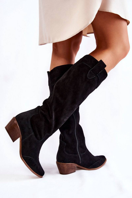 Women's High Heel Boots Lewski Black