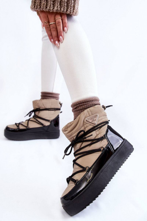 Women's Fashionable Lace-up Snow...