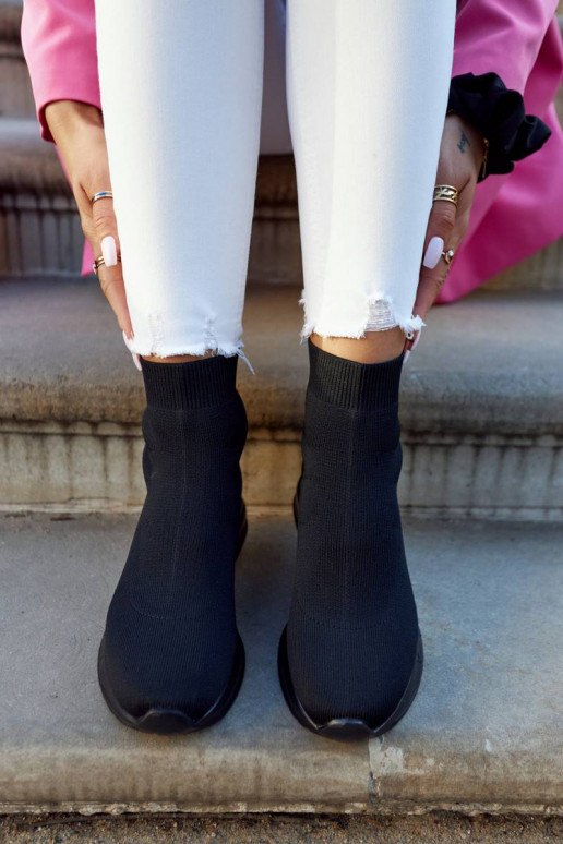 Women's Black Sport Socks Runaway