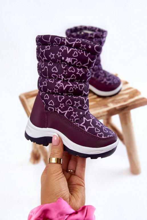 Children's Snow Boots Warmed Violet...