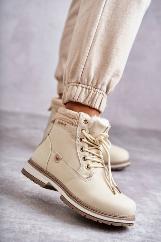 Women's Warm Boots Trappers Beige Liv