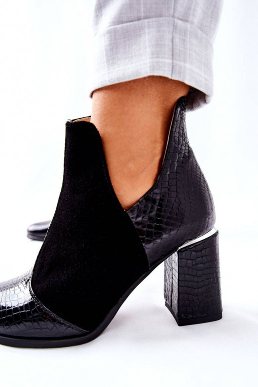 Women's Leather Stiletto Booties...