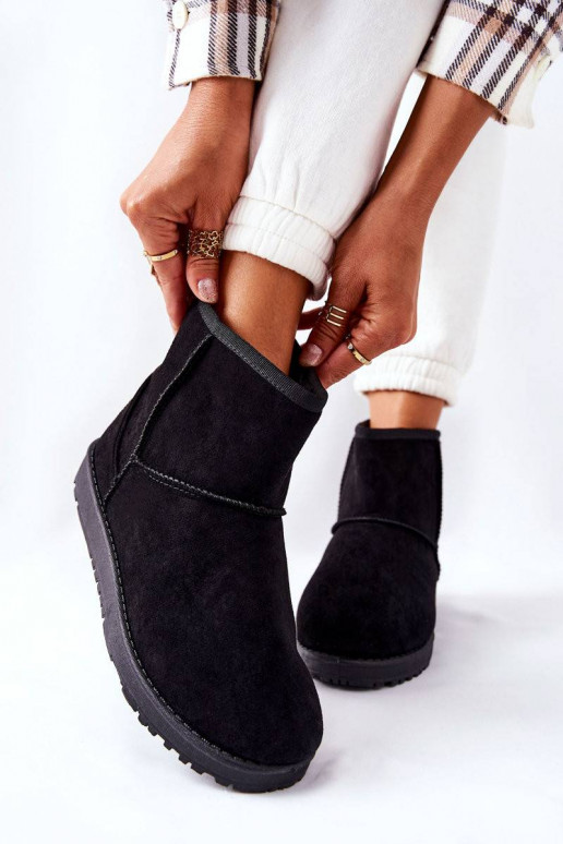 Snow Boots Fleece-lined Black Vicandi