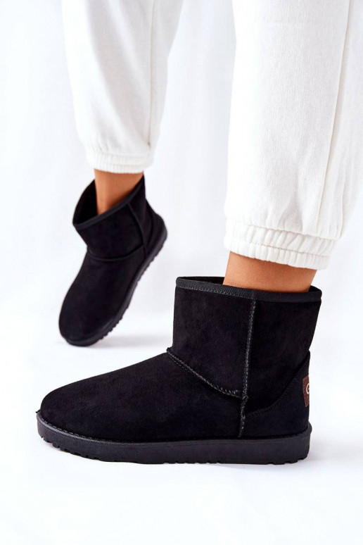 Snow Boots Fleece-lined Black Vicandi