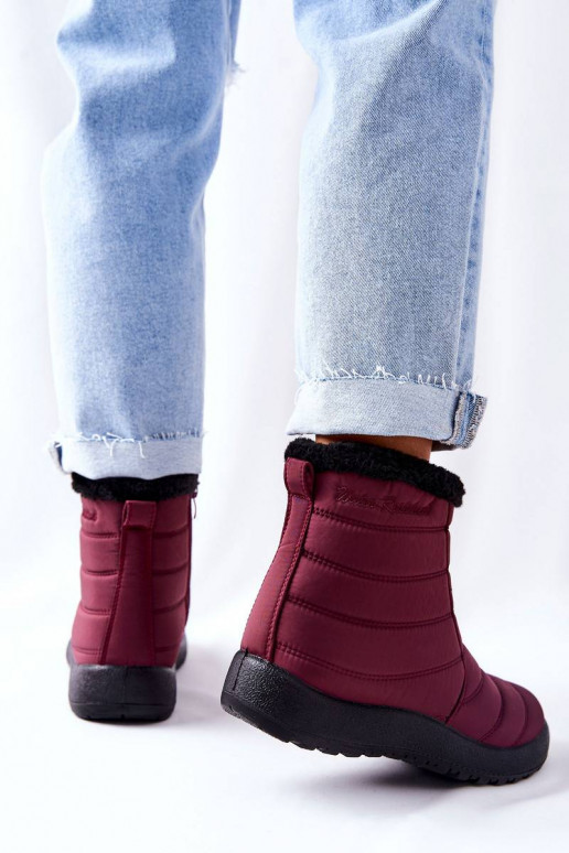 Women's Warm-up Snowboots Burgundy...