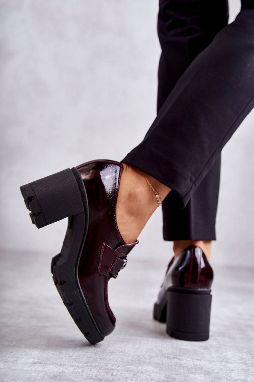 Elegant shoes on a pillar With Silver...