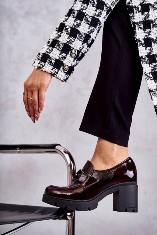 Elegant shoes on a pillar With Silver...