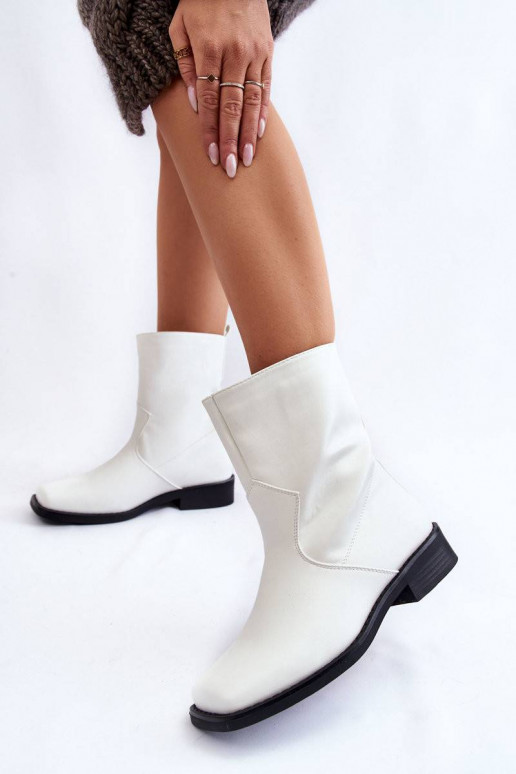Women's Warm Slip-on Boots White Calan