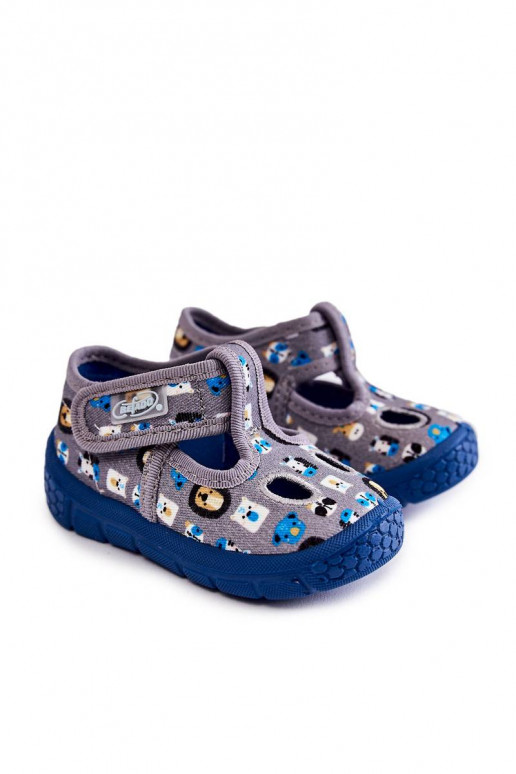 Shoes Slippers Befado Animals Grey