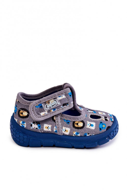 Shoes Slippers Befado Animals Grey