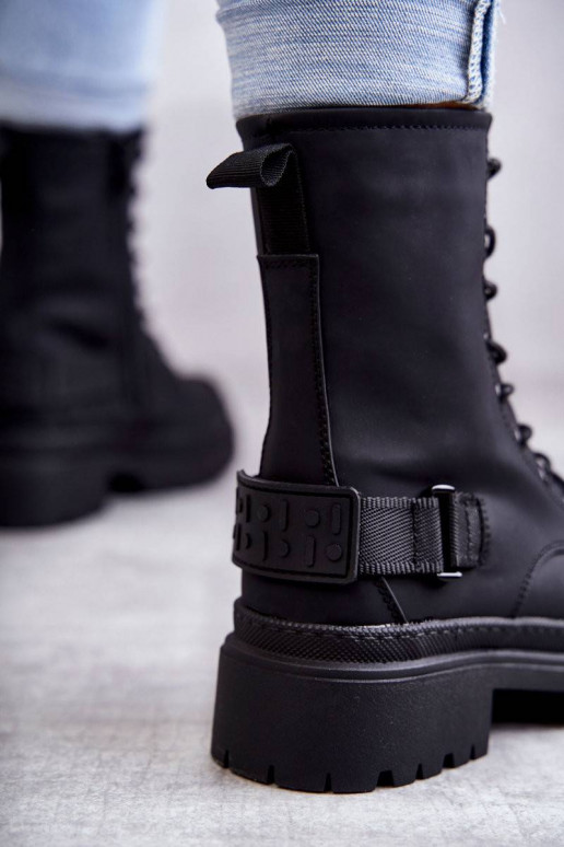 Women's Warm Boots With Zipper Black...