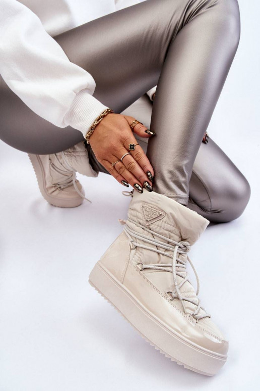 Women's Fashionable Lace-up Snow...