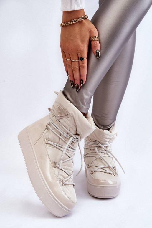 Women's Fashionable Lace-up Snow...