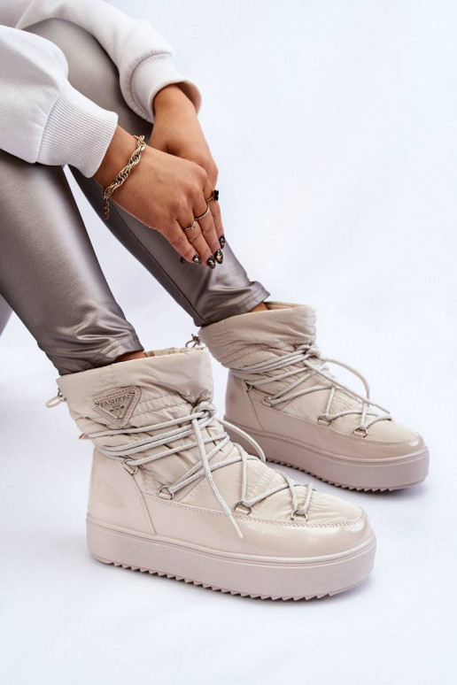 Women's Fashionable Lace-up Snow...