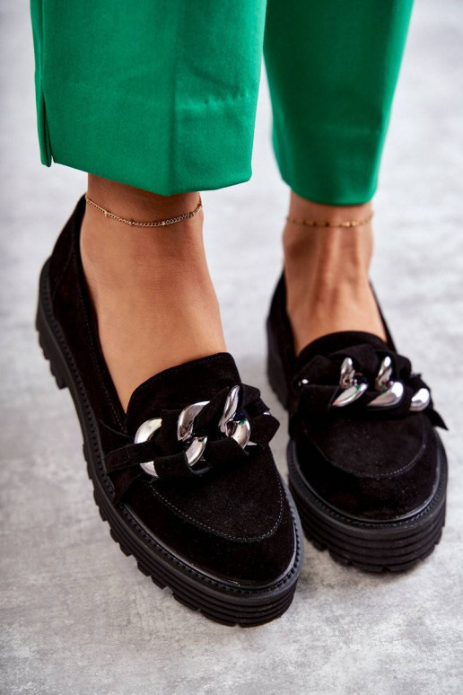 Women's Suede Shoes Laura Messi Black