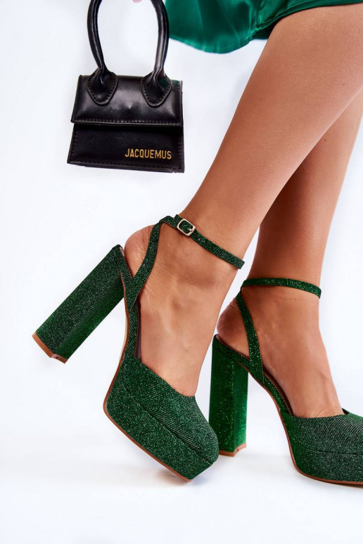 Women's Sandals Glitter On a Heel...