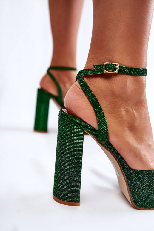 Women's Sandals Glitter On a Heel...