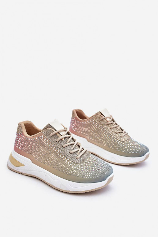 Women's Sneakers With Zircons...