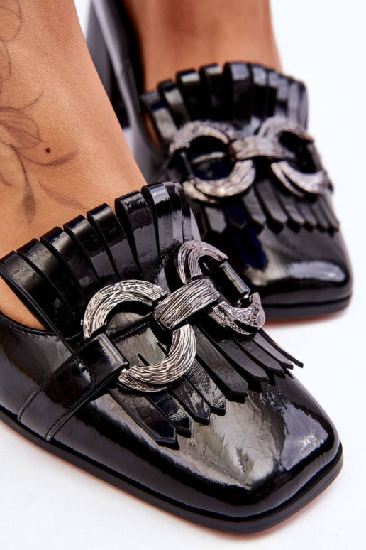 Patent Leather Comfortable Pumps...