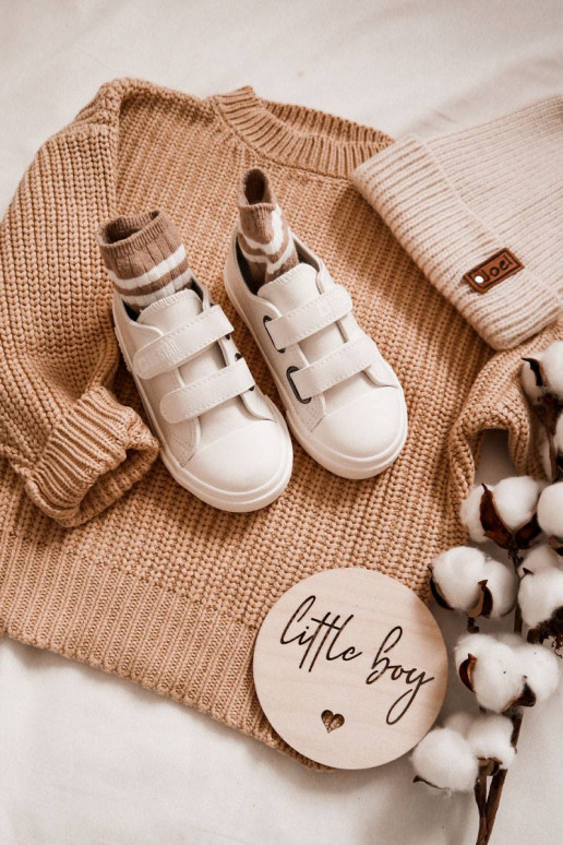 Children's Leather Sneakers With...