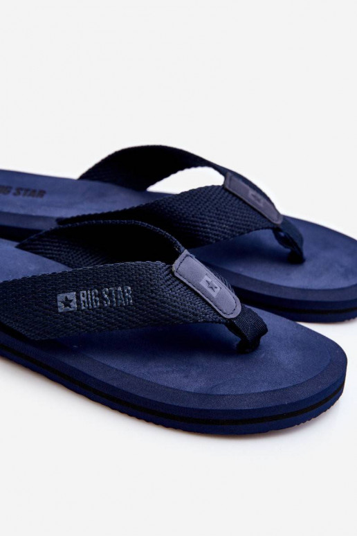 Men's Foam Flip Flops Big Star Navy Blue
