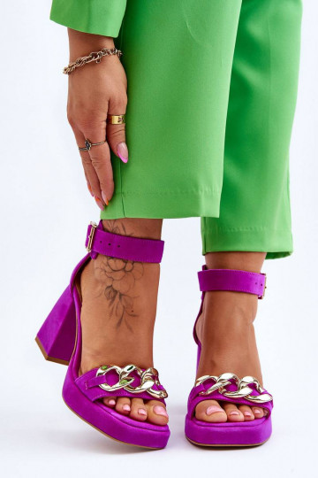 Women's Suede Sandals With...