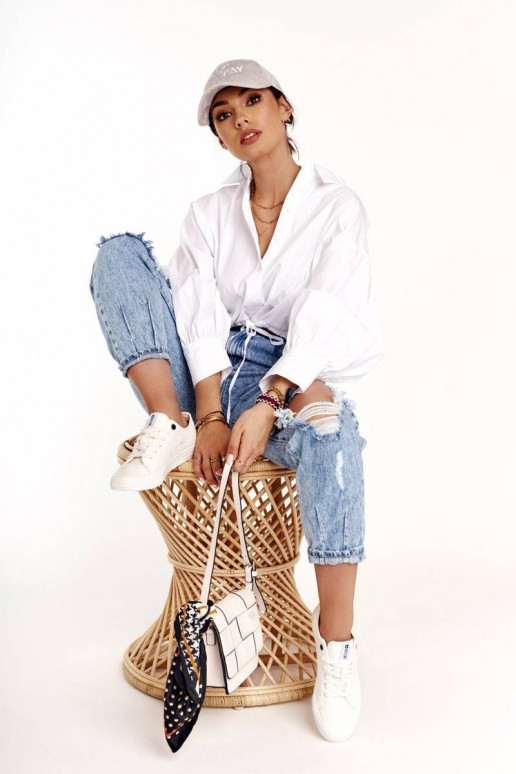 Women's Low Sneakers Big Star White