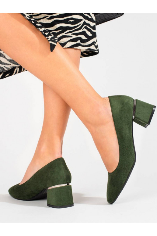 High-heeled shoes Vinceza green