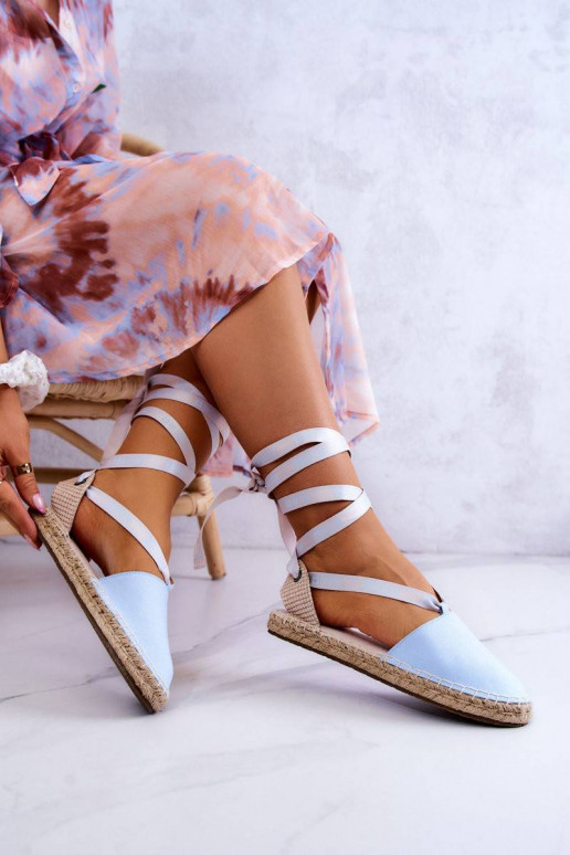 Women's Tied Espadrilles Big Star Blue