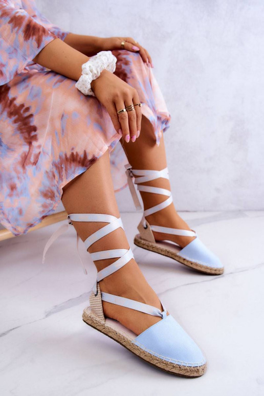 Women's Tied Espadrilles Big Star Blue