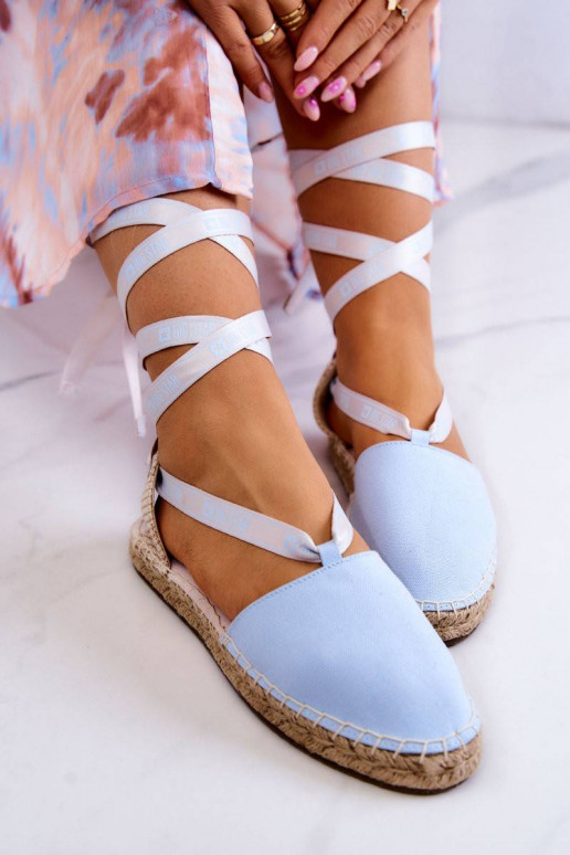 Women's Tied Espadrilles Big Star Blue