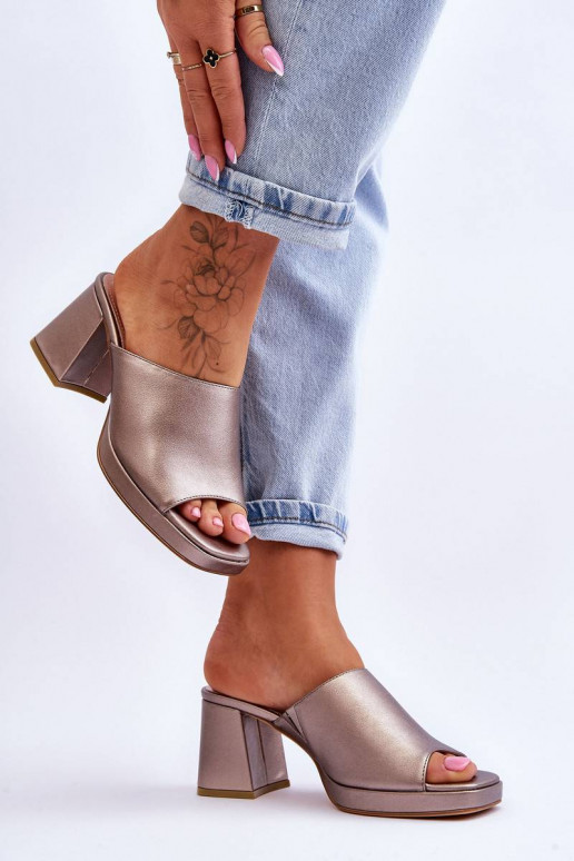 Fashionable Heeled Slippers Sergio...