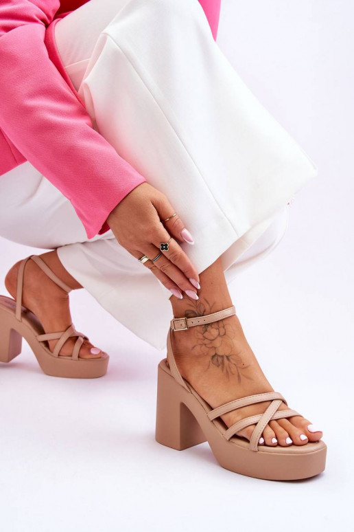 Fashionable High Heels Sandals With...
