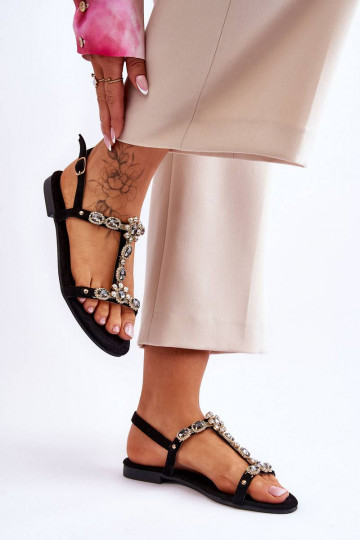 Women's Suede Sandals With... 2