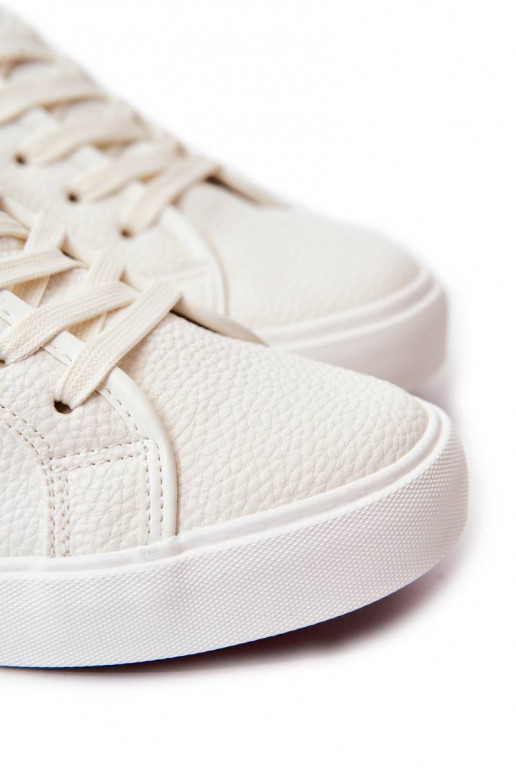 Men's Leather Sneakers Cross Jeans White