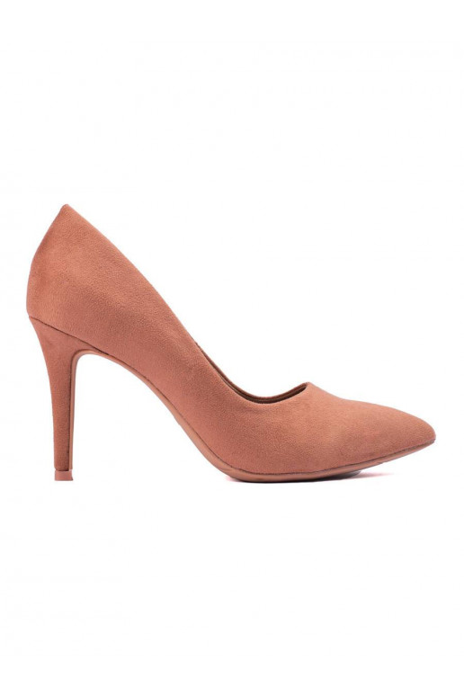 suede Brown color High heels Shelovet