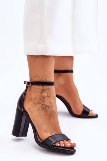 High Heel Sandals Black 2