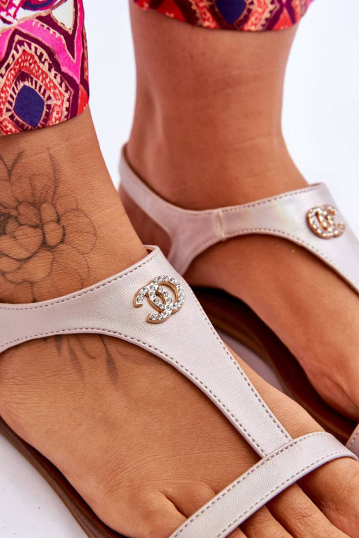 Flat Sandals With Decoration S.Barski...