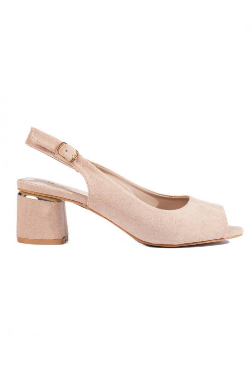 Suede sandals Shelovet beige