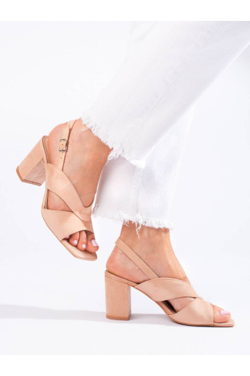 suede sandals beige Vinceza