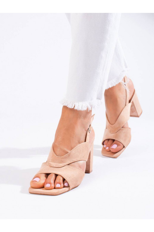 suede sandals beige Vinceza