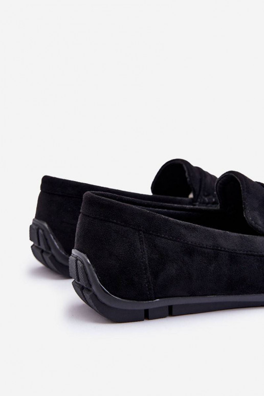 Men's Suede Loafers Black Wesley