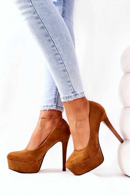 Classic Suede Platform Stilettos...